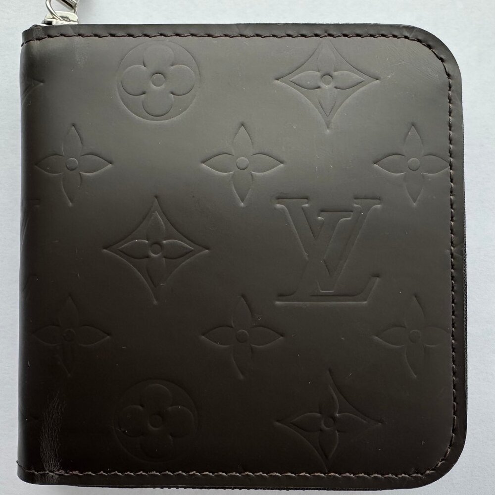 Dark Brown Louis Vuitton Waller with Card Holder and Coin Holder